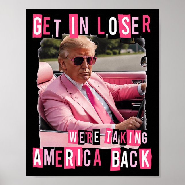 Lustigt, vi tar Amerika tillbaka Trum Poster (Framsidan)