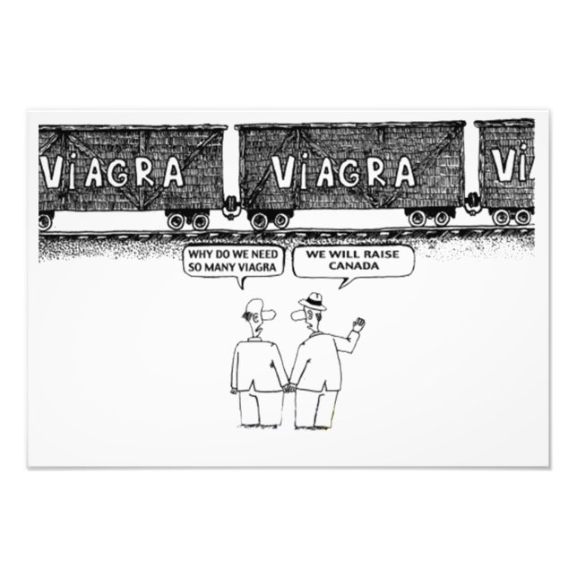 Lustigt "VIAGRA" Satin Photo Papper Photo Extensio Fototryck (Framsidan)