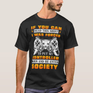 Lustigt videomagel Sarcastic Gamer Costume Satt T Shirt