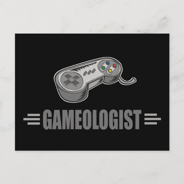 Lustigt videospel vykort (Framsida)