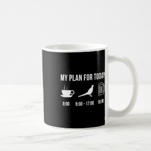 Lustigt Vild Pheasant Hunting Hunter min plan för Kaffemugg
