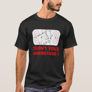 Lustigt vilken del av Hockey du inte förstår Hoc T Shirt
