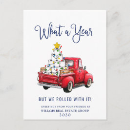 Lustigt - vilket år - julföretag vykort