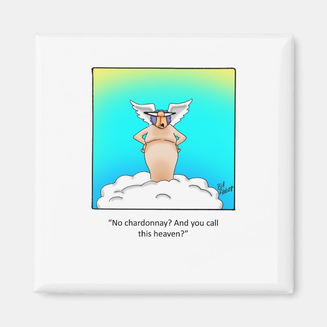 Lustigt Vin Gift! Magnet (Framsidan)