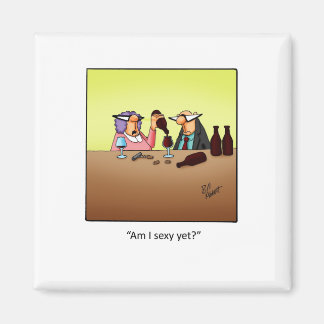 Lustigt Vin Gift! Magnet