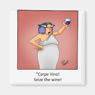 Lustigt Vin Gift! Magnet