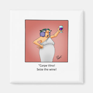 Lustigt Vin Gift! Magnet