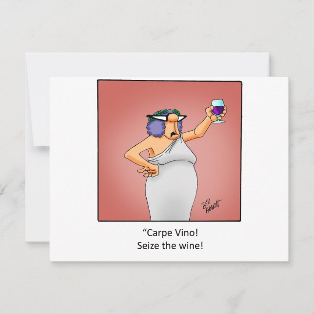 Lustigt Vin-inbjudan! Inbjudningar (Framsida)