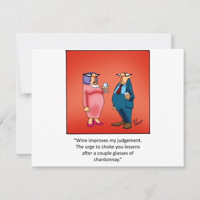 Lustigt Vin-inbjudan! Inbjudningar (Framsida)