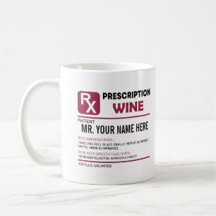 Lustigt Vin-recept, Personlig Namn Vin Kaffemugg