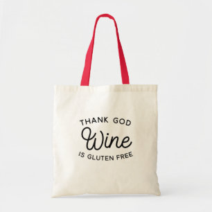 Lustigt vin tote-väska, Gluten Free Tygkasse