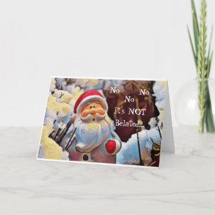 Lustigt Vintage Belet Santa Card Helgkort