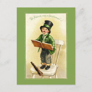 Lustigt Vintage St. Patrick's Day Helg Vykort