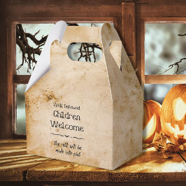Lustigt Vintage Välkommen Barn Halloween fest Presentaskar