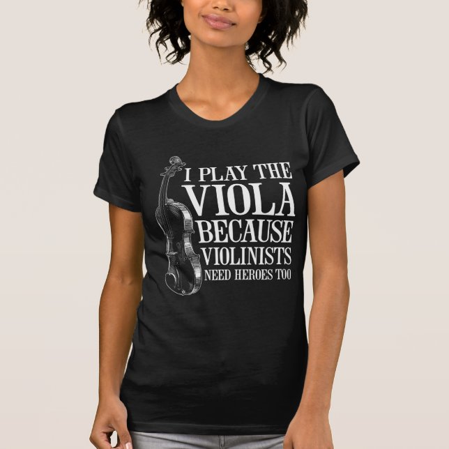 Lustigt Viola-spelare för att våldsamma behöver hj T Shirt (Framsida)