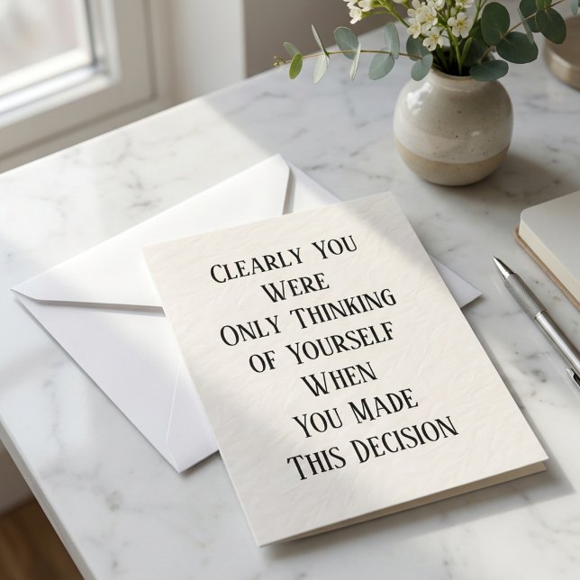 Lustigt visitkort för Coworking Chef, Humor Julkort (Funny Going Away Card for Coworker Boss, Humor)