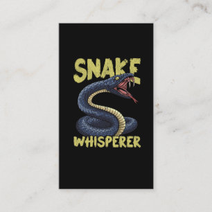 Lustigt visselägare (Snake Whisperer Animal Repti Visitkort