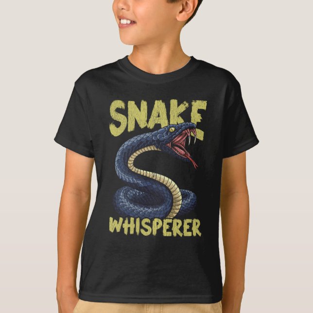 Lustigt visselägare (Snake Whisperer Animal Reptil T Shirt (Framsida)