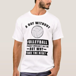 Lustigt Volleyball Design T Shirt