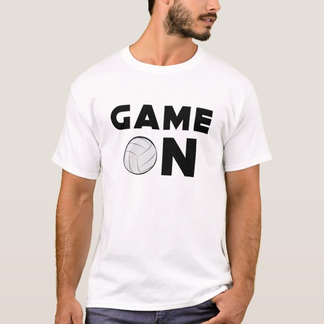 Lustigt Volleyball Design T Shirt (Framsida)