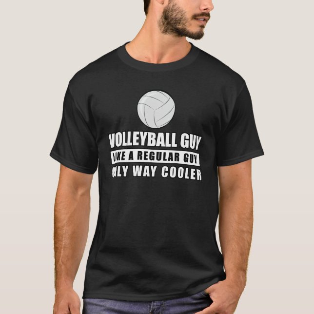 Lustigt Volleyball Design T Shirt (Framsida)