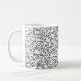 Lustigt vuxen mönster kaffemugg