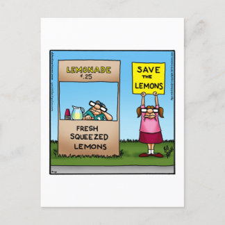 Lustigt vykort bara för att