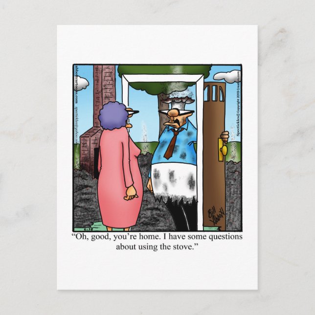 Lustigt vykort för "Skaffa gift" Humor (Framsida)