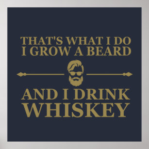 Lustigt whisky-drickcitat poster
