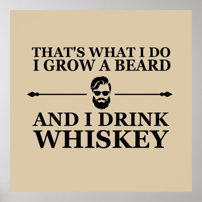Lustigt whisky-drickcitat poster (Framsidan)