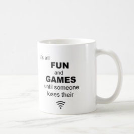 Lustigt WiFi Internet - vitt Kaffemugg
