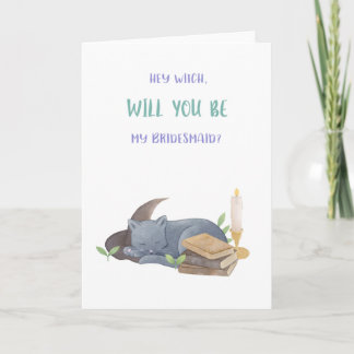 Lustigt Witch Bridesmaid Frieri kort