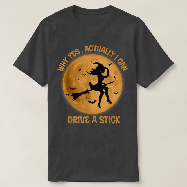 Lustigt Witch Costume... Ja, jag kan köra ett T Shirt (Design framsida)