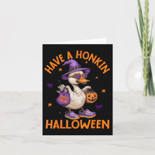 Lustigt Witch Goose har en Honkin Halloween-Fånig. Kort