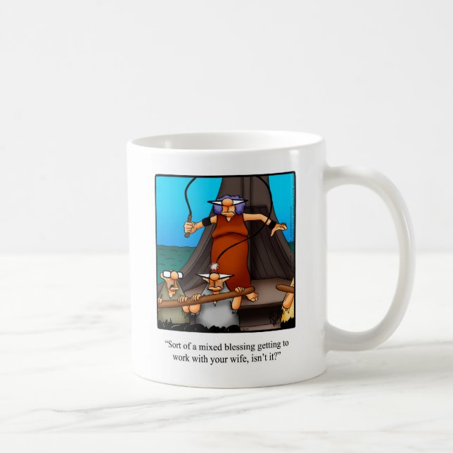 Lustigt "Work Couple" Humor Mugg Gift (Höger)