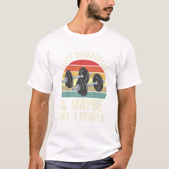Lustigt Workout Shirt jag gillar T Shirt (Framsida)