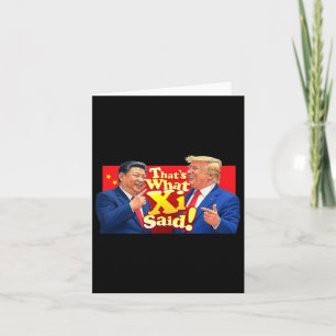 Lustigt Xi och Trump Laughing Shirt - det är vad S Kort
