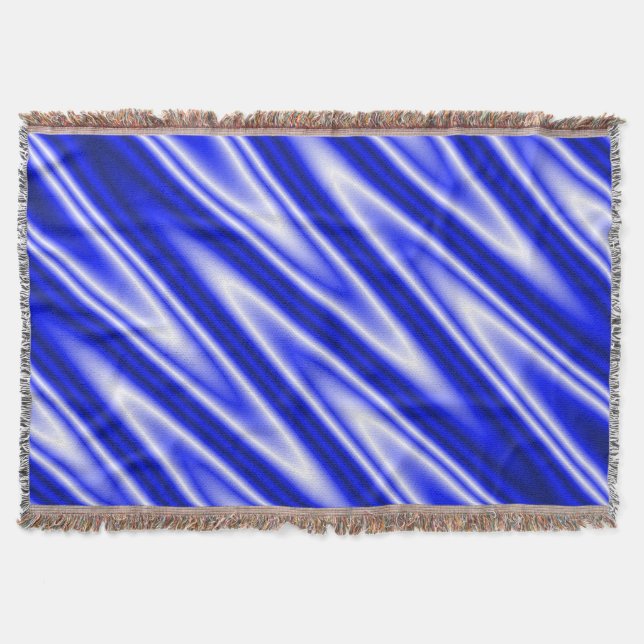 Lustigt ZigZag Vinkar blue white + din idé Mysfilt (Framsidan)