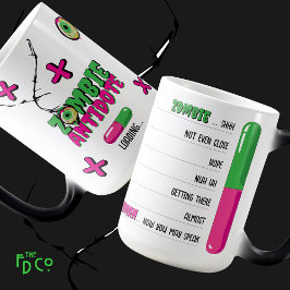 Lustigt Zombie Antidote Loading... Zombie till män Magisk Mugg