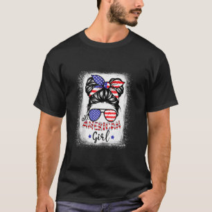Lustiny All American Girl Bleached Shirts Patrioti T Shirt