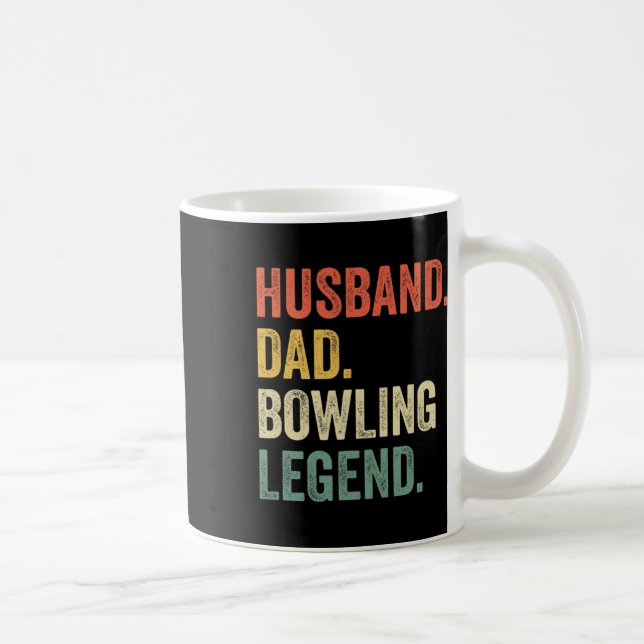 Lustiny Bowlareare Husnd Pappa Bowling Legend Fars Kaffemugg (Höger)