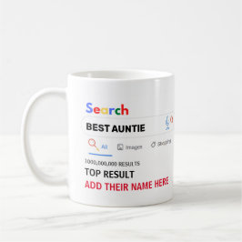 Lustiny Gifts AUNTIE UNCLE COUSIN NEPHEW NIECE MAM Kaffemugg