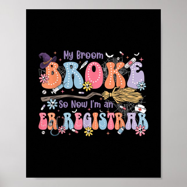 Lustiny Groovy Min Fattiga mitt rum är en Er Regis Poster (Framsidan)