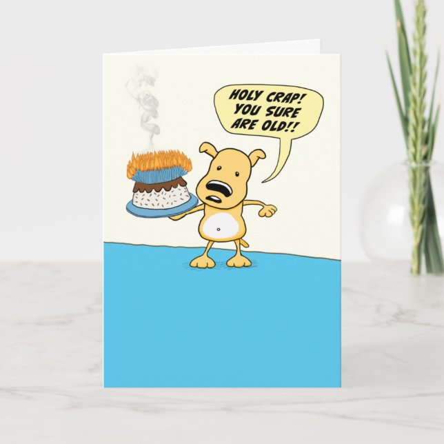 Lustiny Heest Hund Birthday Kort (Framsida)