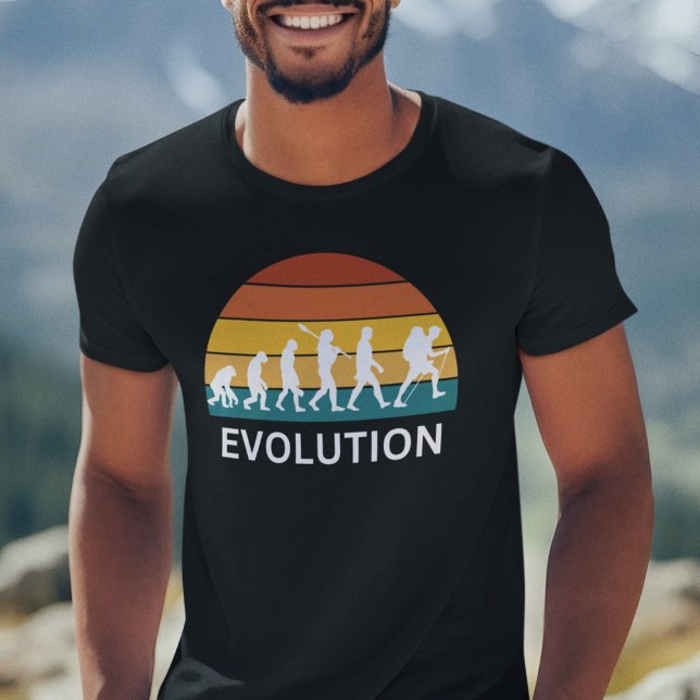 Lustiny Hiking T Shirt (Evolution of Hiking T-Shirt for hikers.)