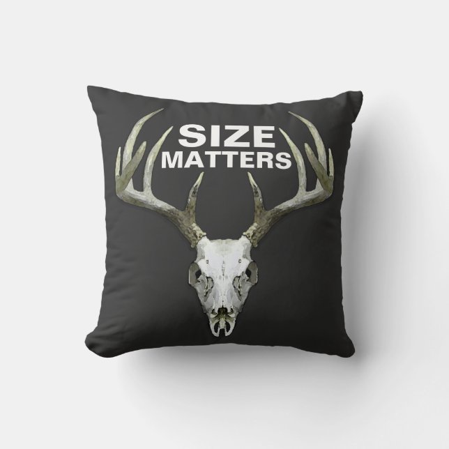 Lustiny Hjort hunting Storlek Matters Kudde (Framsida)