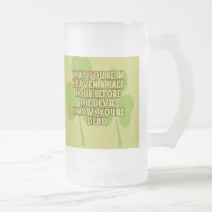 Lustiny Irish Blessings Frosted Mugg