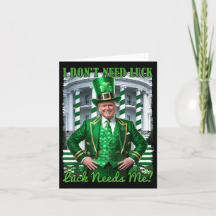 Lustiny Irish Trump St patricks day Tur behöver mi Kort