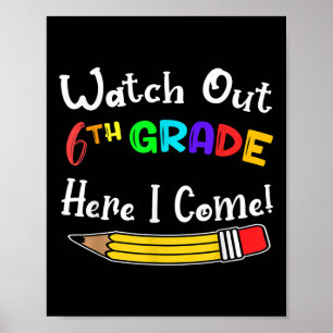 Lustiny Kids Back to school vaktar ut 6e Klass här Poster