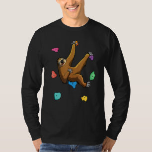 Lustiny Sloth Bouldering Manar Women Kids Sten Kli T Shirt